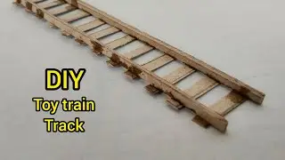 How to make a cardboard track || DIY toy train track || from cardboard