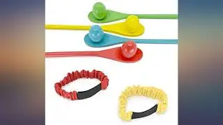JOYIN 4 Players Outdoor Lawn Games; Potato Sack Race Bags, Egg and Spoon Race review