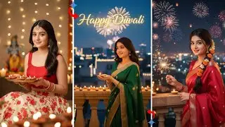 Gemini 👌 AI Happy Diwali Photo Editing Prompts for Girl's | Viral Diwali Photo Editing In Gemini Ai