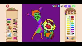 Joy and Sadness Cartoon from Inside Out