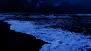 Night Ocean Sounds Helps You Sleep Soundly and Meditate - Ocean Waves for Deep Sleep