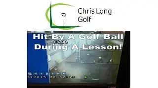 Chris Long Golf - Hit By A Golf Ball During A Lesson!