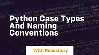 Python case types and naming conventions