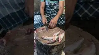 Traditional Pabda Fish Cutting Skills You Have to See! 🐟🔪 #shorts