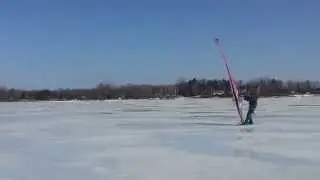 Ice Sailboarding Demo
