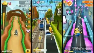 Subway Surfers VS Minion Rush VS Bunny Run  Gameplay HD