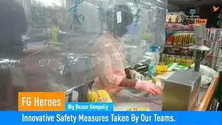 Creative measures to protect the cashiers and consumers from Covid-19