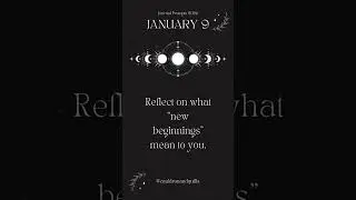 Jan 9 | Daily Moon Journaling Prompts ✨ Guided by the Lunar Cycle | Cauldron & Quills #journaling