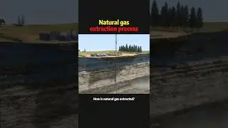 Процесс добычи природного газа #знание #наука