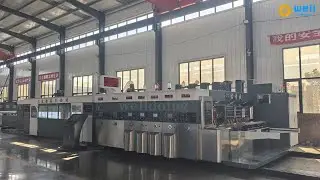 Automatic Corrugated Board Carton Flexo Printing Slotting Die Cutting Machine #printingmachine