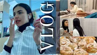 Vlog | мое время до и после работы | пеку булочки, разминаюсь перед сном