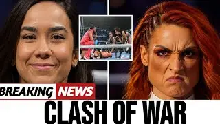 MAYHEM UNFOLDING! LEE STIPES BECKY LYNCH OF HER CROWN AFTER BRUTAL ATTACK ON CM PUNK.