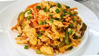 Scrambled Egg with Vegetables Recipe / Egg Spicy Breakfast Recipe