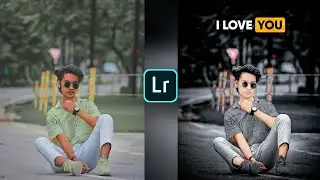 Lightroom urban black effect photo editing tutorial | lightroom background colour change preset
