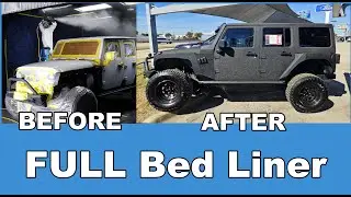 Full Bed Liner Transformation on a Jeep! Uniseal - Auto detailing experts