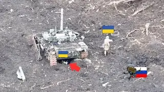 Russian Drone Appears &mdash; Ukrainian Troops Panic and Flee