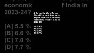 World Bank&rsquo;s Global Economic Prospects Report | #Current affairs #updated #shorts #quiz @wifistudybyUnacademy