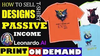 How to Create & Sell T-shirt Designs to Make Passive INCOME, Best Passive Income Idea 2023