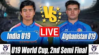 U19 World Cup live Score | Afghanistan U19 vs India U19 Score 2nd Semi Final Commentary & Analysis