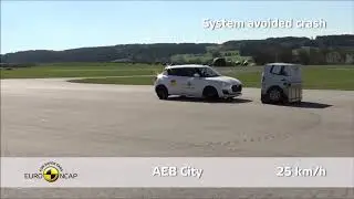 Front offset Deformable Barrier Test-64 km/h