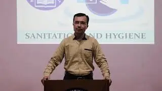 Speech on Health and Hygiene by teacher of AVN, Ambujanagar