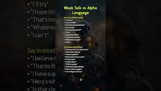 Weak Talk vs Alpha Language:💡#mindset #selfimprovement #bodylanguage #psychology #shorts