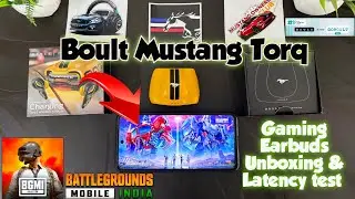 Go Boult Mustang Torq gaming test | Boult Mustang Torq Latency test & Unboxing 