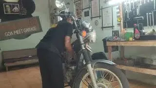 Royal Enfield old AVL engine oil leaking problem full head block gasket replace