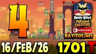 Angry Birds Friends Level 4 Tournament 1701 Highscore POWER-UP walkthrough