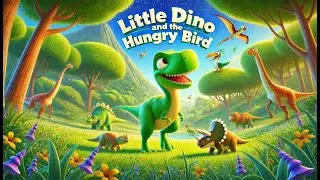 Little Dino & the Terrifyingly Hungry Bird | Dinosaur for kids | Bedtime Stories  |  #kidsstories