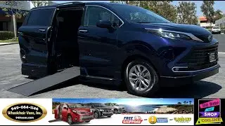 For Sale 2022 Toyota Sienna XLE VMI Power One Touch Infloor Ramp Side Loading Wheelchair Van