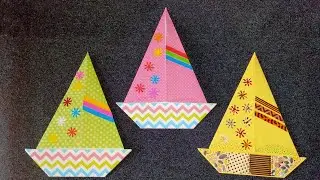 Origami | How to make a simple ship from paper | Reyyan's Creation