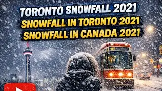 Toronto Snowfall 2021 | Snowfall in Toronto 2021 | Snowfall in Canada 2021