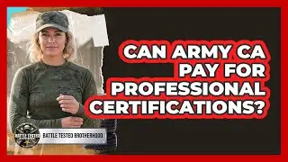 Can Army CA Pay For Professional Certifications?