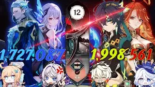 Neuvillette (Permafrost) & Kinich (Burning) - Abyss 12/Version 5.8