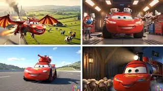 Lighting McQueen Dragon VS Lighting McQueen Brainrot VS  Lightning McQueen Tank VS McQueen Train
