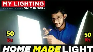How To Make Softbox Light At Home | Make A DIY SOFTBOX Video Light Under @100 of 2 Lights | softbox🔥