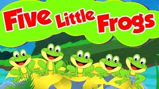 Fem Sm&aring; S&ouml;ta Grodor 🐸 Barnvisor p&aring; svenska - l&auml;r dig r&auml;kna