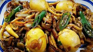 enak banget .. jamur telur bumbu kecap..