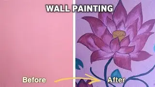 Wall painting design ideas for your home/ Wall painting by padma 