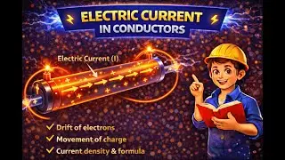 Electric Current in Conductors | Drift Velocity | Current Electricity (Easy Explanation)