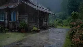 Rain sounds encouraging deep rest lowering stress improving inner peace