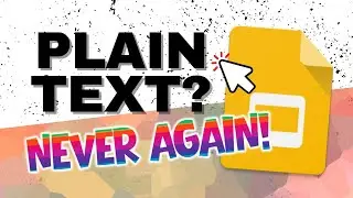 You&rsquo;ll Never Use Plain Text Again After Seeing THIS! | Google Slides (Format TEXT)