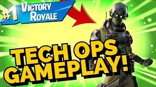 TECH OPS Skin Gameplay In Fortnite Battle Royale