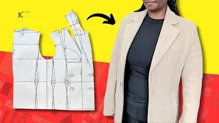 Cómo hacer la solapa de un blazer paso a paso | Ideal para principiantes en costura