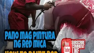 How to Paint Red Mica Color Toyota Innova / Paano Mag Pintura ng Red Mica Toyota Innova (PINOY)
