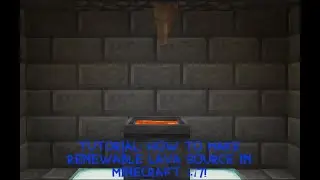 TUTORIAL: How to Make a Renewable Lava Source in Minecraft 1.17!