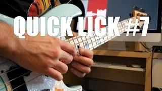 QUICK LICK #7 TAPPING LICK IN 7/8 w. MY BRAND NEW CUSTOM PEDAL! (With TABS + SHEET)