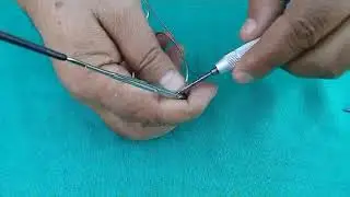 How to repair broken spring hinge in spectacle glasses