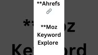 10 Must Try Free Keyword Research tools 2024  #seo #digitalmarketing #marketing #2024 #seo2024